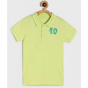 Miniklub Polo Tee - Green, 5-6yr